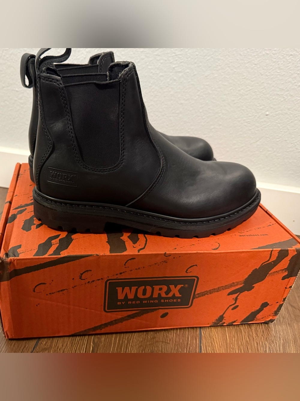 Black Chelsea Work Boots